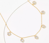 Diamonique 14K Plated Clear-Heart Dangle Necklace